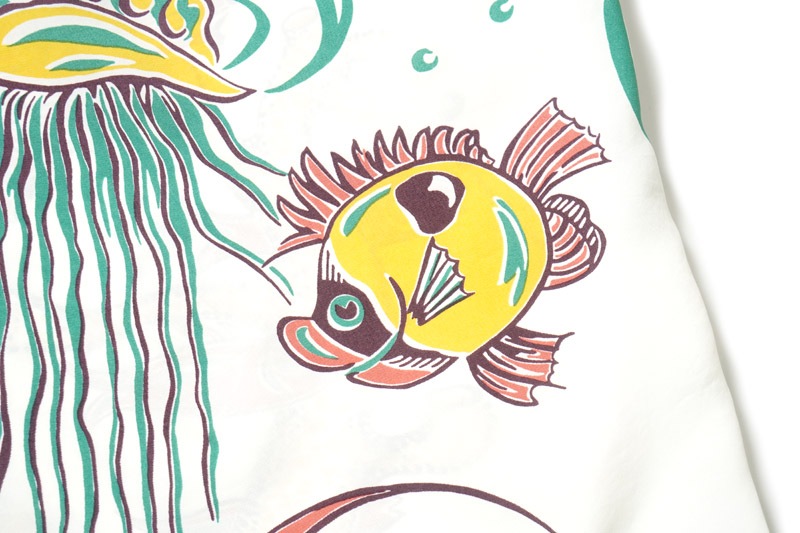 SUN SURF 󥵡 Ⱦµ ϥ RAYON HAWAIIAN SHIRT BUG EYED FISH SS39417