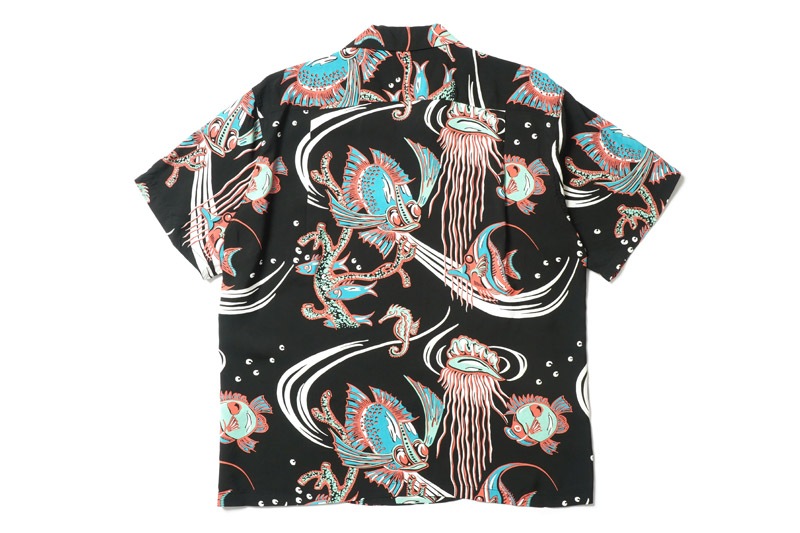 SUN SURF 󥵡 Ⱦµ ϥ RAYON HAWAIIAN SHIRT BUG EYED FISH SS39417