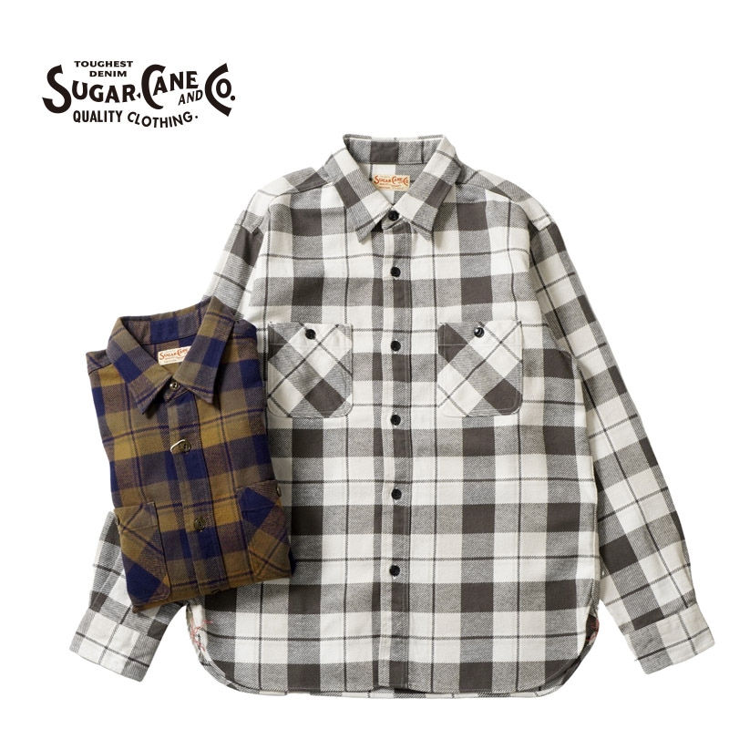 SUGAR CANE ���奬�������� Ĺµ ����� "TWILL CHECK WORK SHIRT"  SC29558