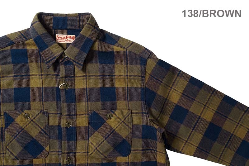 SUGAR CANE ���奬�������� Ĺµ ����� "TWILL CHECK WORK SHIRT"  SC29558
