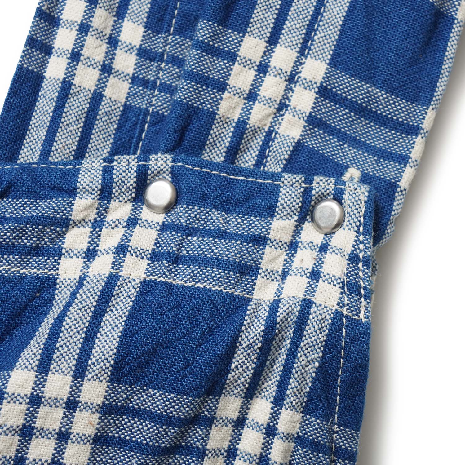 �ڥ�󥦥��å����WAREHOUSE �������ϥ��� �����С������� ��1930'S INDIGO BLUE and WHITE CHECK OVERALL"  1238-CHECK-OW(25SS)