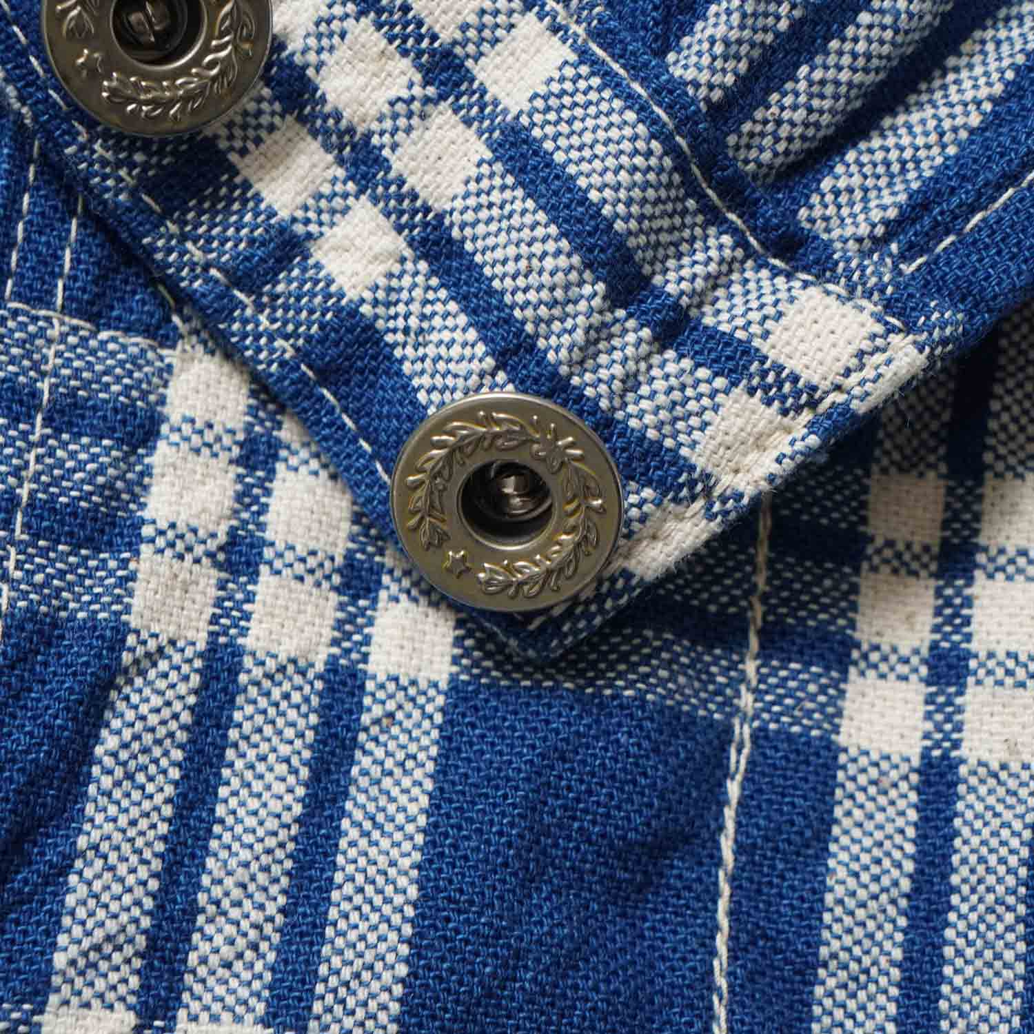 �ڥ�󥦥��å����WAREHOUSE �������ϥ��� �����С������� ��1930'S INDIGO BLUE and WHITE CHECK OVERALL"  1238-CHECK-OW(25SS)