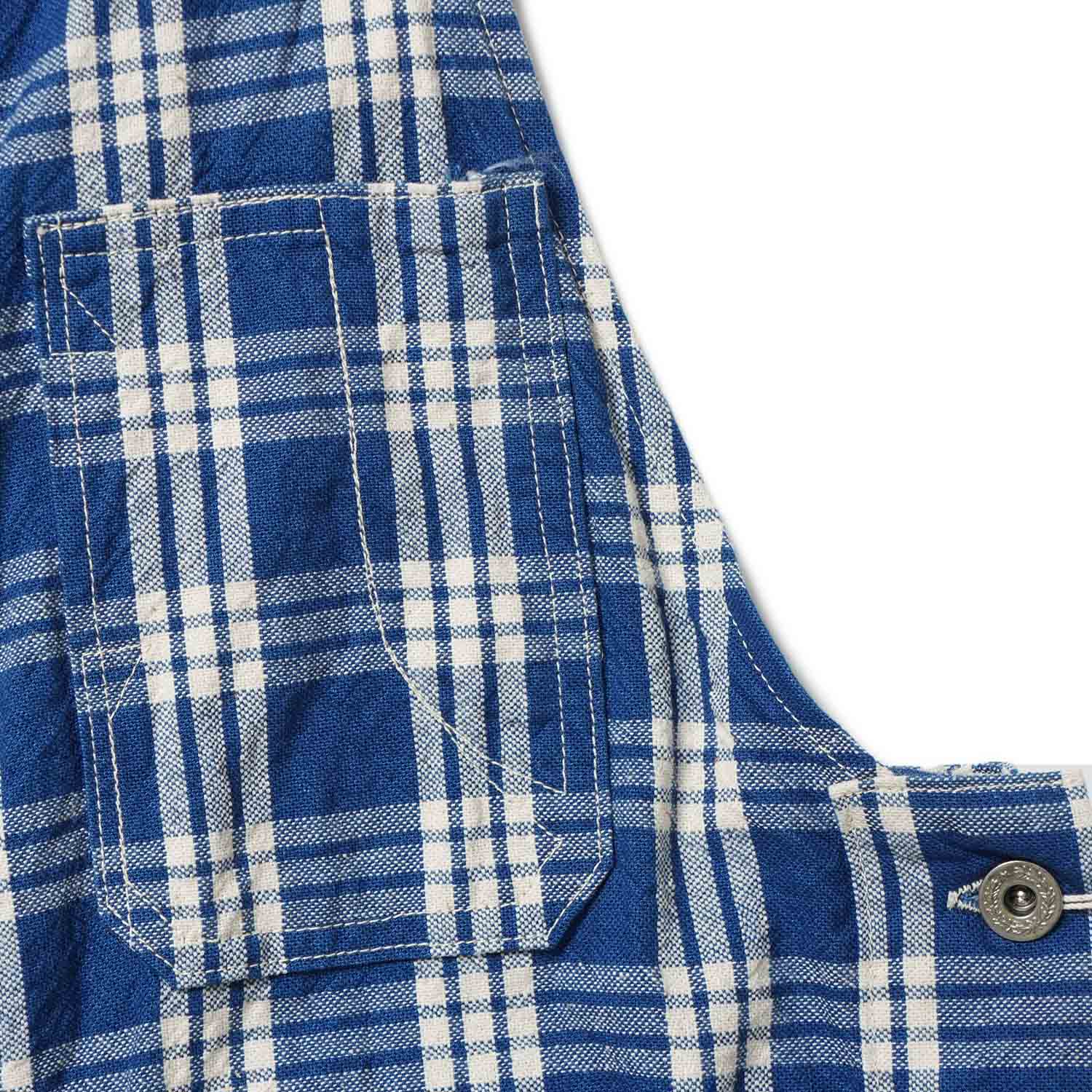 �ڥ�󥦥��å����WAREHOUSE �������ϥ��� �����С������� ��1930'S INDIGO BLUE and WHITE CHECK OVERALL"  1238-CHECK-OW(25SS)