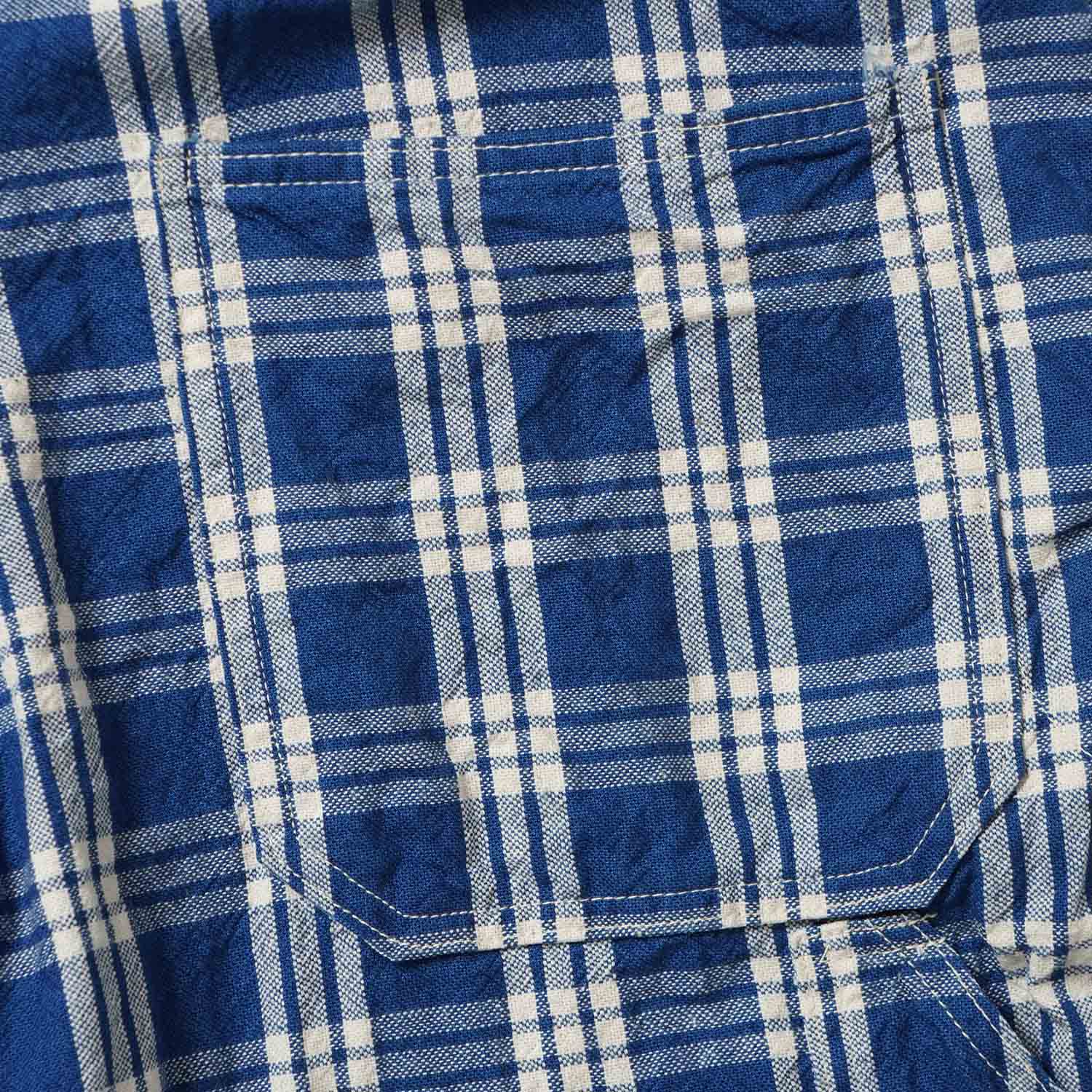 �ڥ�󥦥��å����WAREHOUSE �������ϥ��� �����С������� ��1930'S INDIGO BLUE and WHITE CHECK OVERALL"  1238-CHECK-OW(25SS)