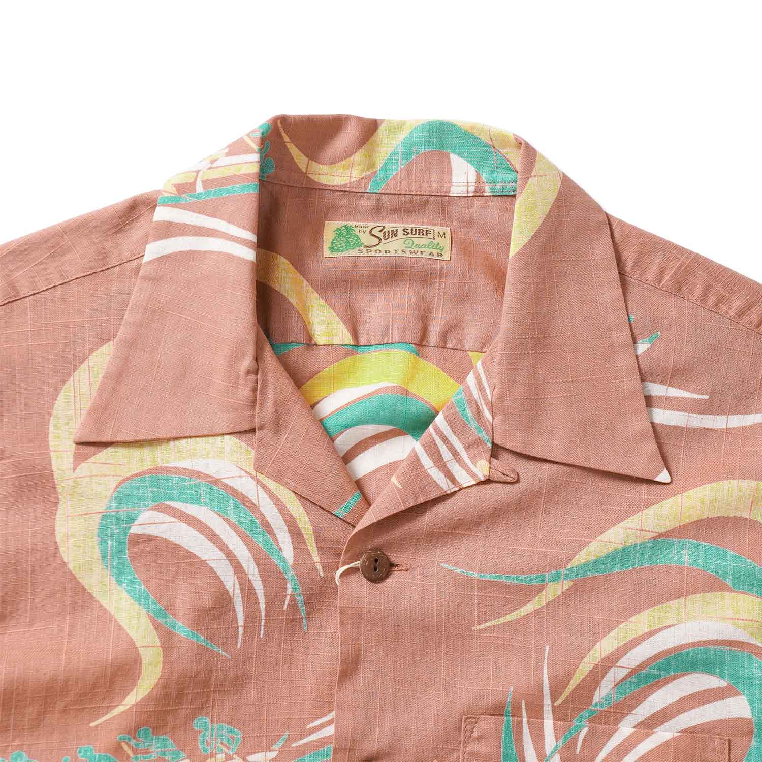 SUN SURF ���󥵡��� Ⱦµ �����ϥ���� COTTON LINEN SLUBYARN HAWAIIAN SHIRT  ��HAWAIIAN PADDLE��  SS39695