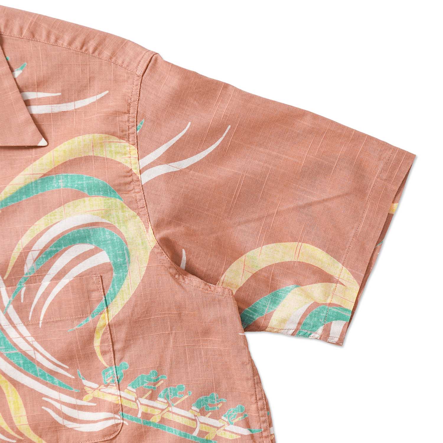 SUN SURF ���󥵡��� Ⱦµ �����ϥ���� COTTON LINEN SLUBYARN HAWAIIAN SHIRT  ��HAWAIIAN PADDLE��  SS39695