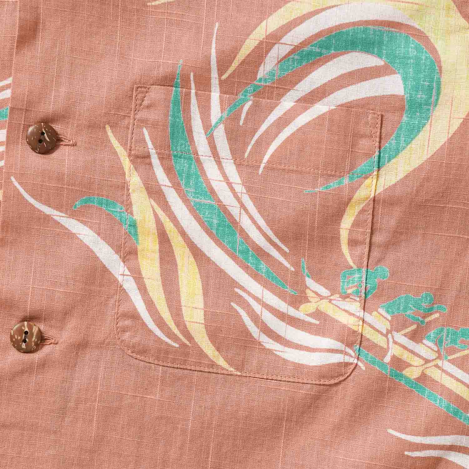 SUN SURF ���󥵡��� Ⱦµ �����ϥ���� COTTON LINEN SLUBYARN HAWAIIAN SHIRT  ��HAWAIIAN PADDLE��  SS39695