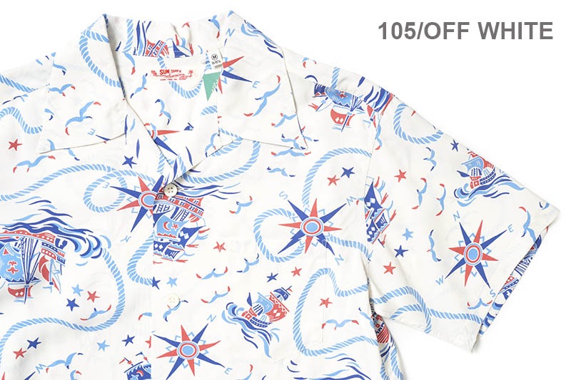 SUN SURF ���󥵡��� Ⱦµ �����ϥ���� RAYON HAWAIIAN SHIRT  ��AGE OF DISCOVERY��  SS39429