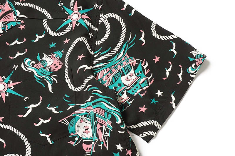 SUN SURF ���󥵡��� Ⱦµ �����ϥ���� RAYON HAWAIIAN SHIRT  ��AGE OF DISCOVERY��  SS39429