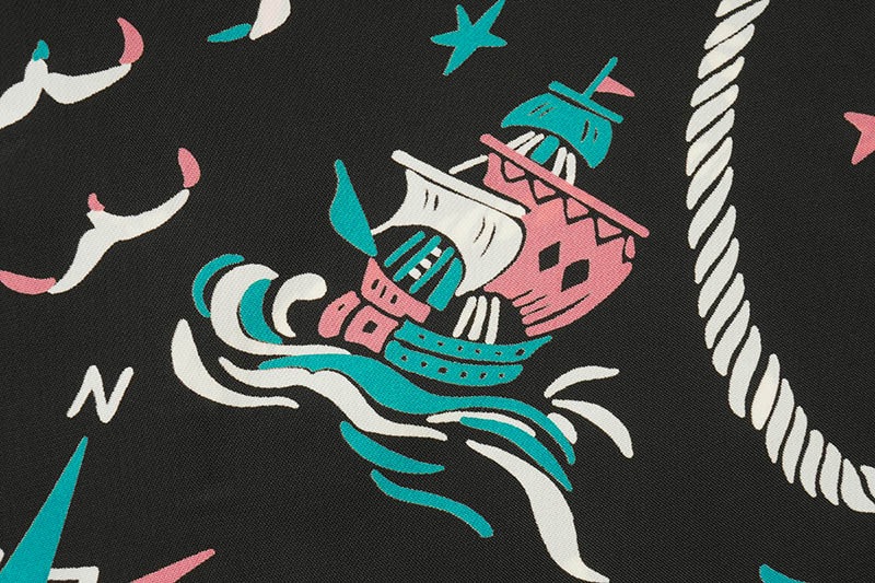 SUN SURF ���󥵡��� Ⱦµ �����ϥ���� RAYON HAWAIIAN SHIRT  ��AGE OF DISCOVERY��  SS39429