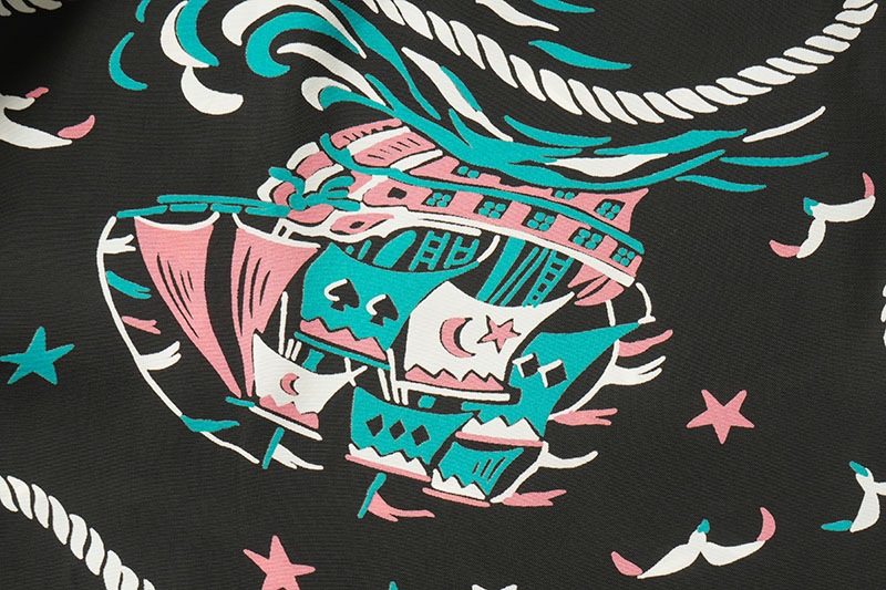 SUN SURF ���󥵡��� Ⱦµ �����ϥ���� RAYON HAWAIIAN SHIRT  ��AGE OF DISCOVERY��  SS39429