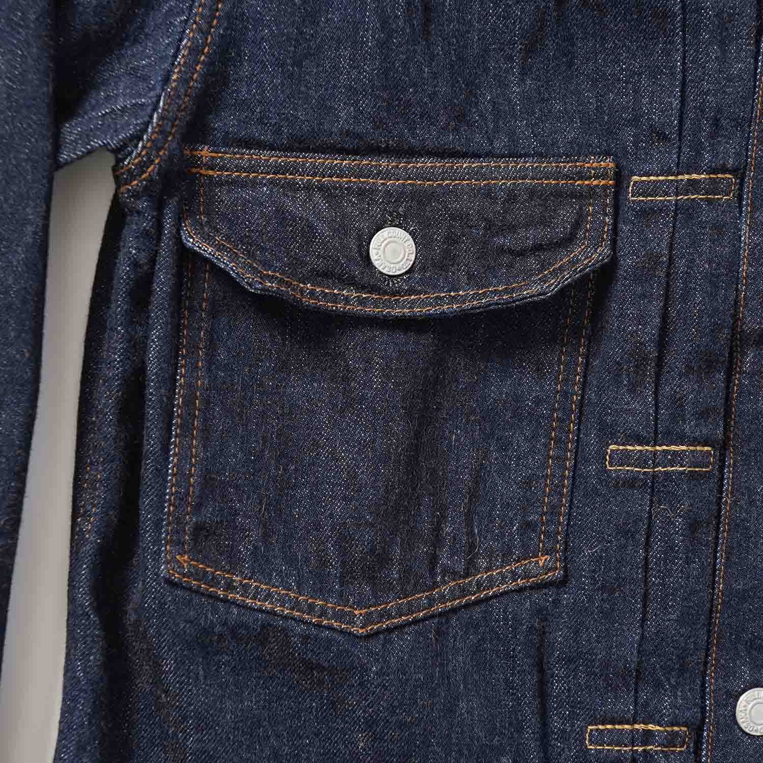 FULLCOUNT �ե륫����ȡ��ǥ˥� ���㥱�åȡ���Type2 Denim Jacket (Super Smooth)��  ONE WASH  2102SSW
