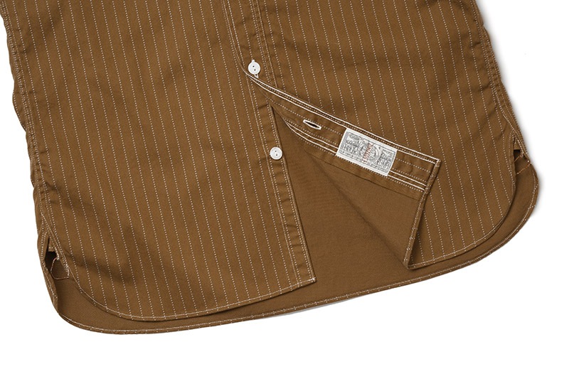 SUGAR CANE ���奬��������  Ⱦµ �����  FICTION ROMANCE  "8.5oz BROWN WABASH STRIPE WORK SHIRTS"  SC38700