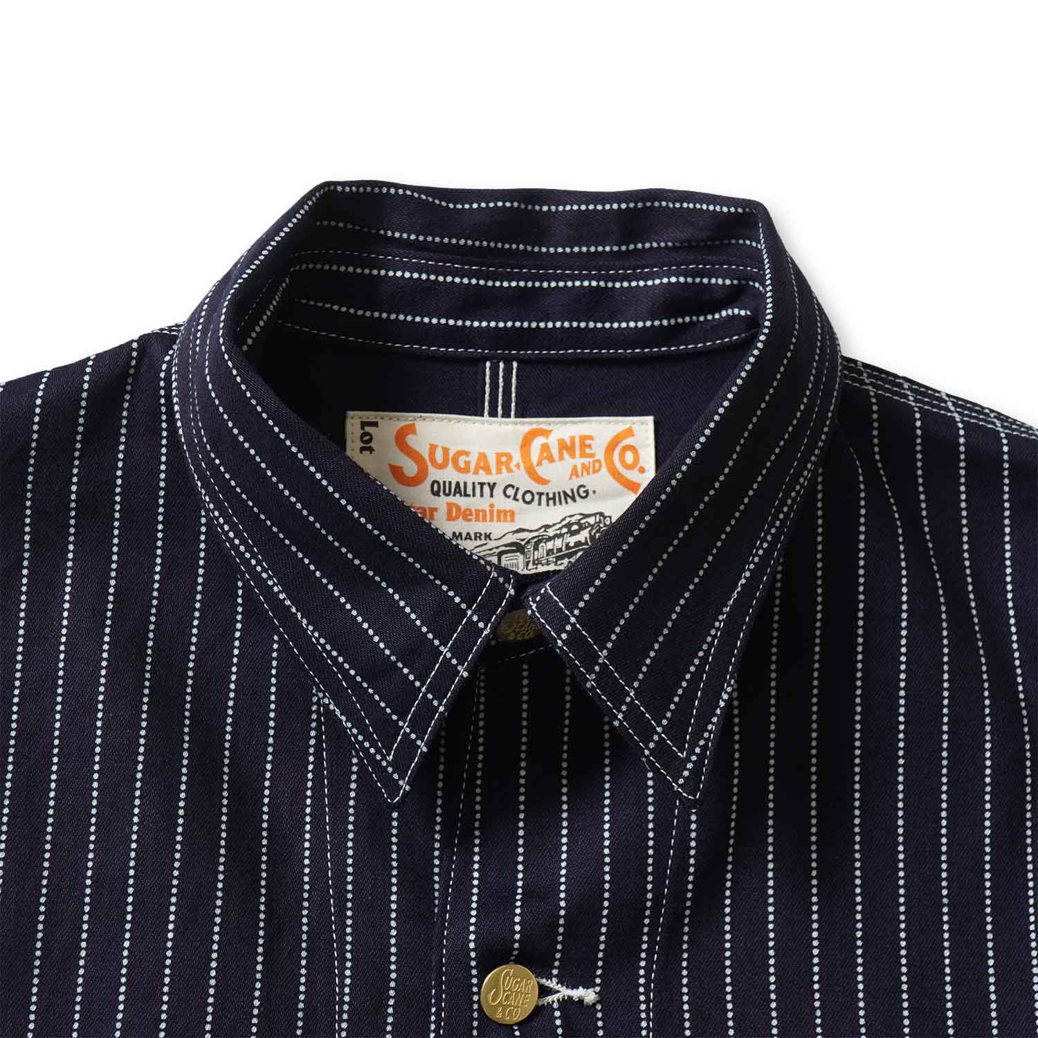 SUGAR CANE ���奬�������󡡥ǥ˥� ���С������롡"9oz. WABASH STRIPE WORK COAT"��SC15658