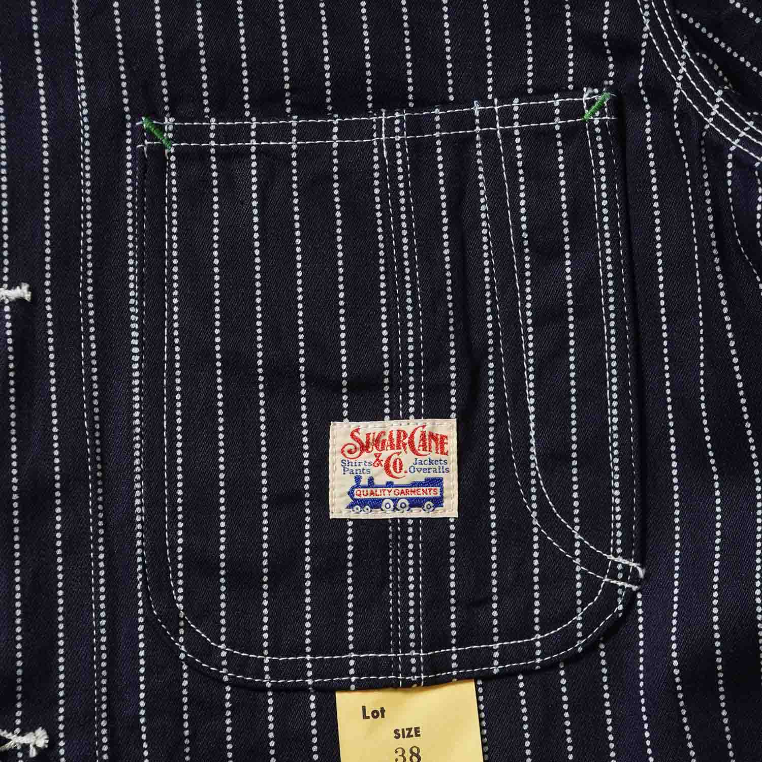 SUGAR CANE ���奬�������󡡥ǥ˥� ���С������롡"9oz. WABASH STRIPE WORK COAT"��SC15658