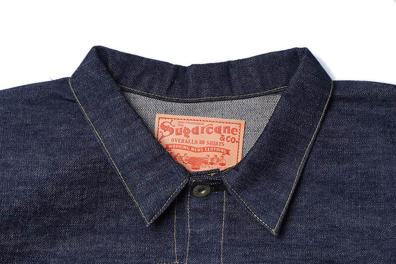 SUGAR CANE ���奬�������� �ǥ˥� ���㥱�å� SUGAR CANE Super ��Denim�� Collectibles #10  14oz. BLUE DENIM BLOUSE ��S1945�� MODEL  SC19010T-420��NON WASH��