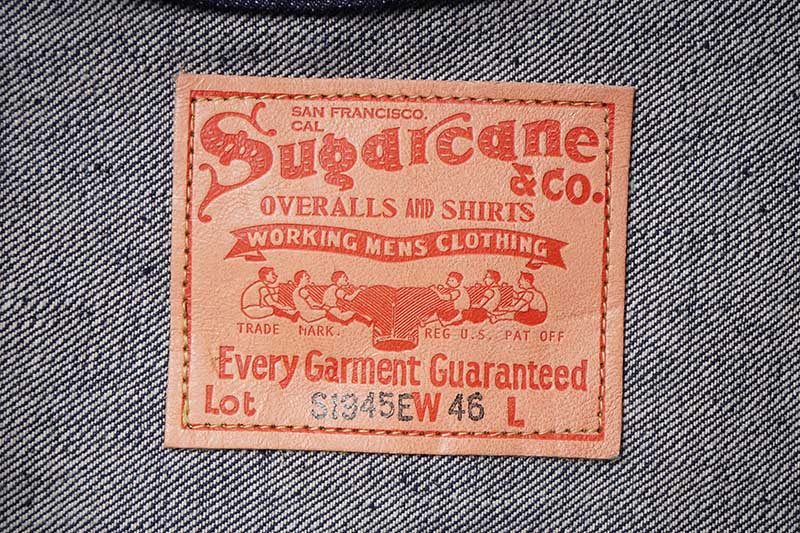 SUGAR CANE ���奬�������� �ǥ˥� ���㥱�å� SUGAR CANE Super ��Denim�� Collectibles #10  14oz. BLUE DENIM BLOUSE ��S1945�� MODEL  SC19010T-420��NON WASH��