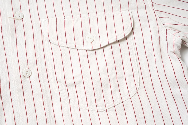 SUGAR CANE ���奬�������� Ⱦµ����� ��COKE STRIPE WORK SHIRT��  SHORT SLEEVE SC38699