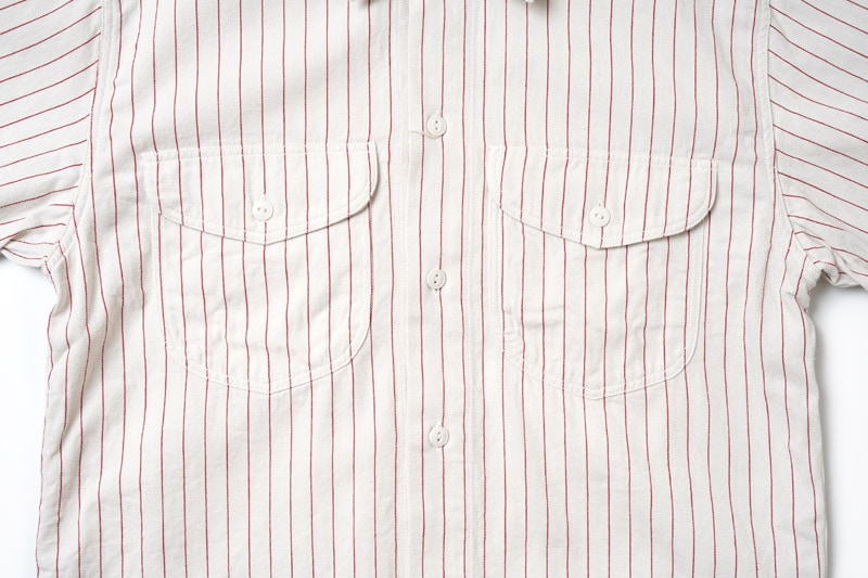 SUGAR CANE ���奬�������� Ⱦµ����� ��COKE STRIPE WORK SHIRT��  SHORT SLEEVE SC38699