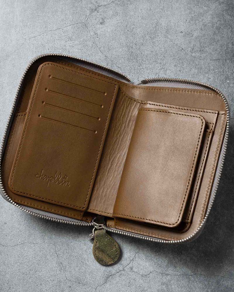 chapllin ����åץ�� �ߥɥ륦����å� ��ELEPHANT LEATHER MIDDLE WALLET�� CPW-RZM-EL-KHK