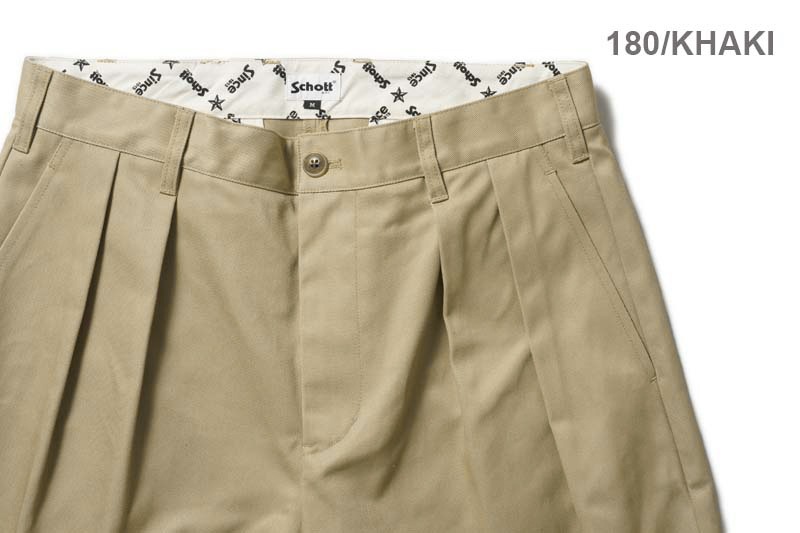 Schott ����å� ���硼�� "TC DOUBLE PLEATED SHORTS"��782-5913001