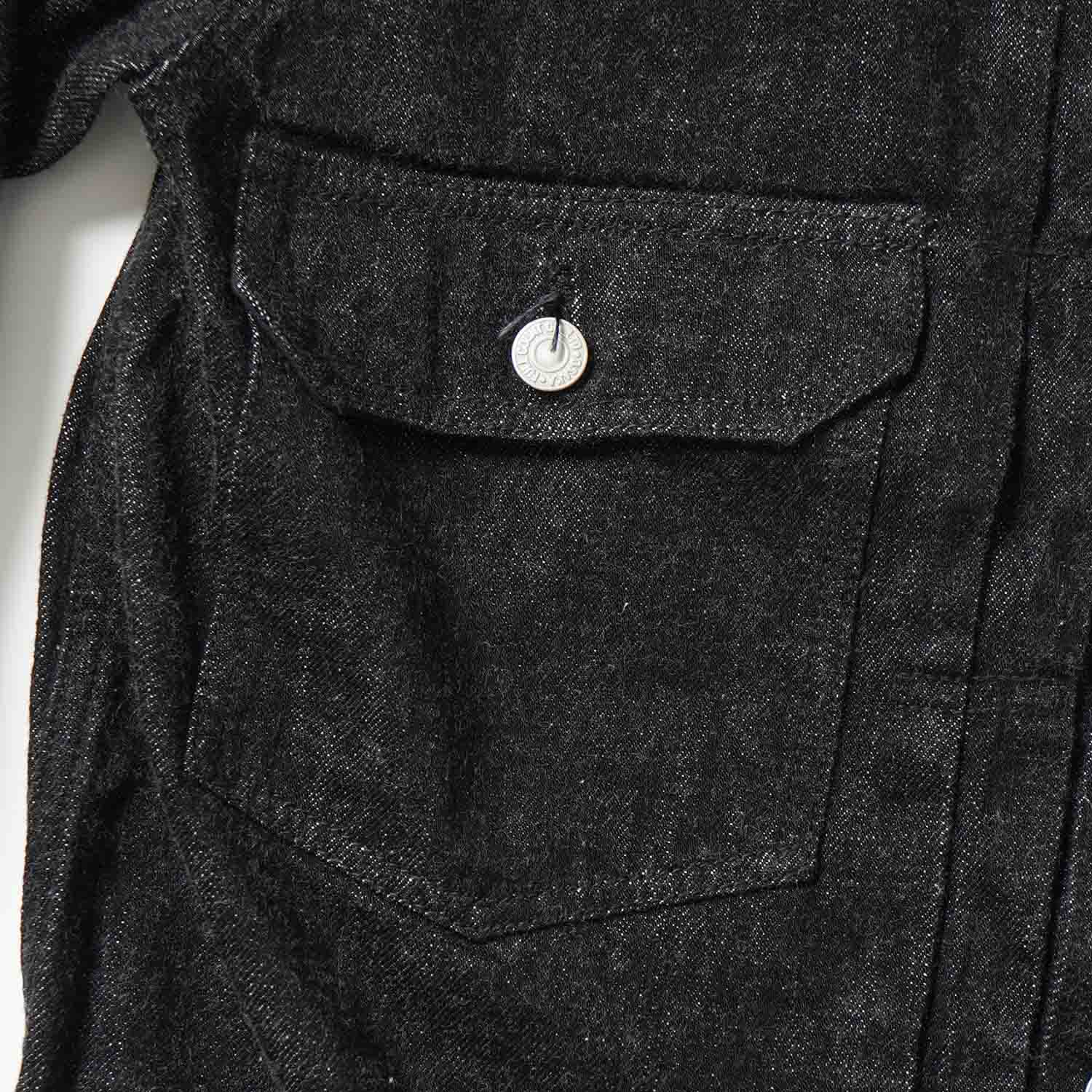 FULLCOUNT �ե륫����ȡ��ǥ˥� ���㥱�åȡ���Type 2 Black Denim Jacket (Super Smooth)��  2102BKSS