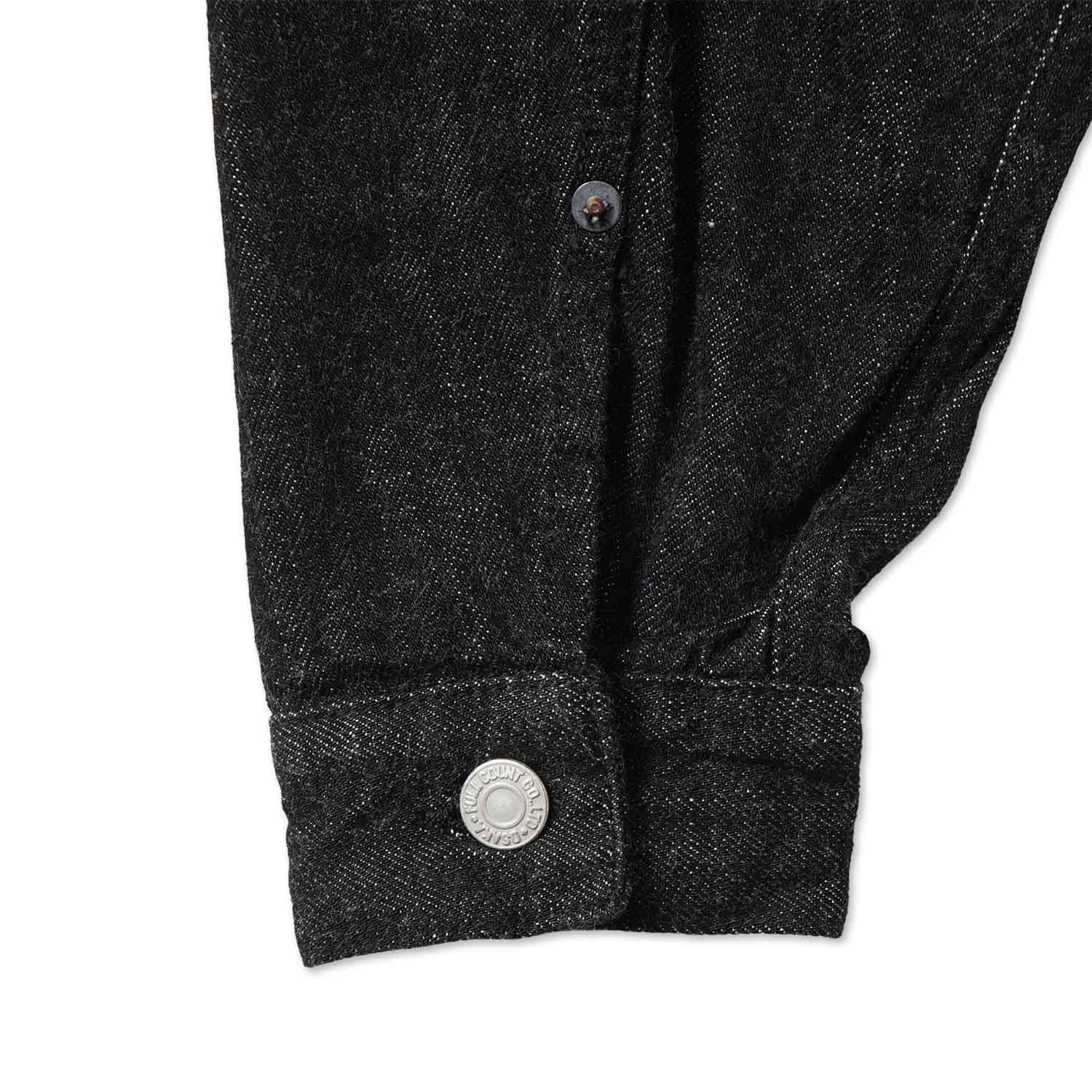 FULLCOUNT �ե륫����ȡ��ǥ˥� ���㥱�åȡ���Type 2 Black Denim Jacket (Super Smooth)��  2102BKSS