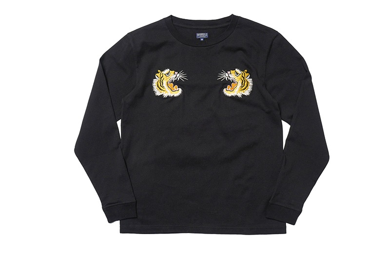 TAILOR TOYO �ơ��顼���� Ĺµ ����T����ġ�LONG SLEEVE SUKA T-SHIRT EMBROIDERED ��TIGER��  TT69649