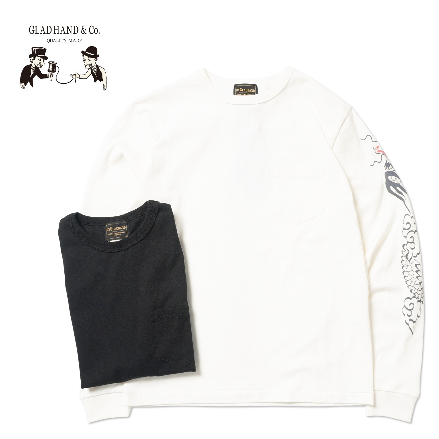 GLAD HAND ����åɥϥ�� Ĺµ T����� "GLAD RAW - L/S T-SHIRTS"  BYGH6113