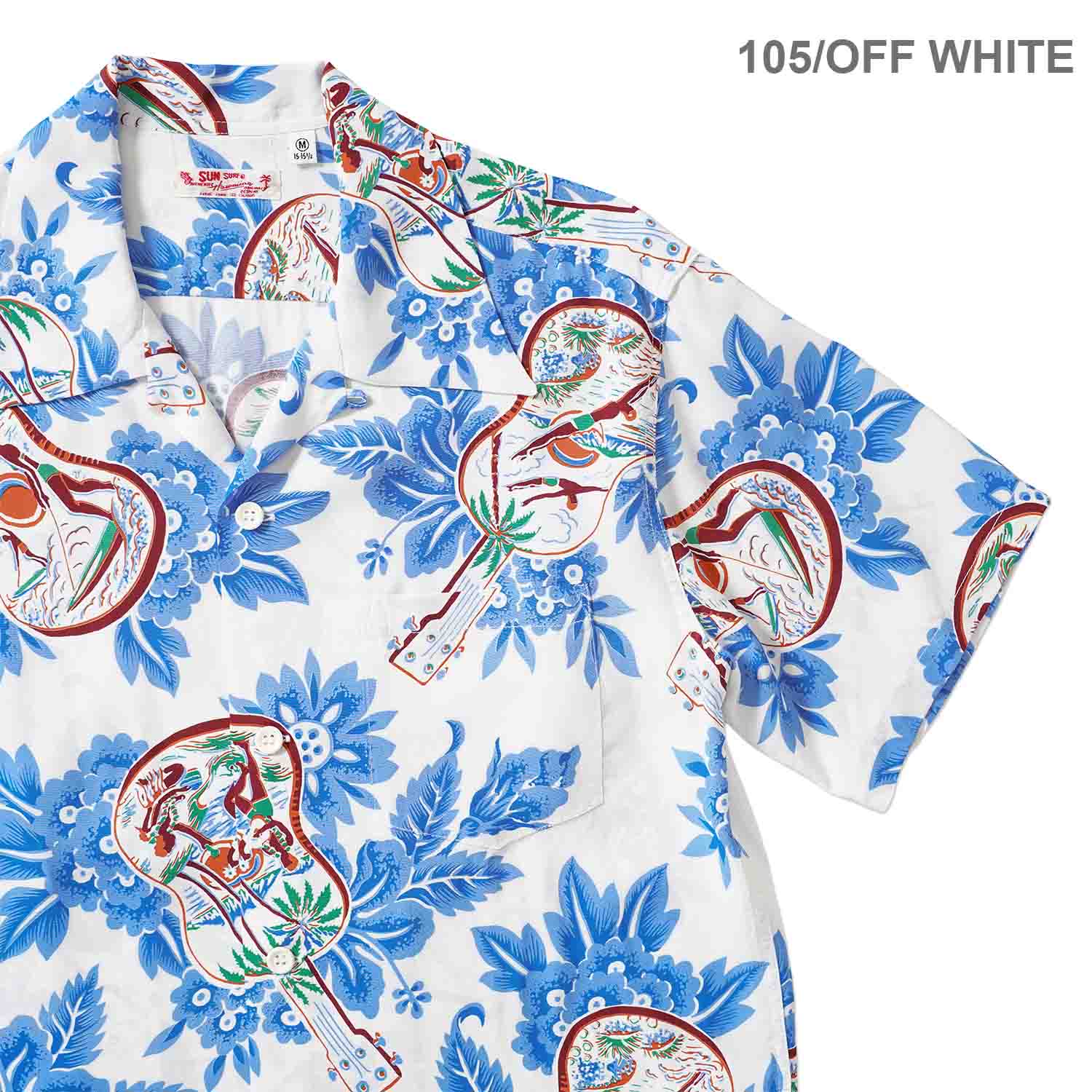 SUN SURF ���󥵡��� Ⱦµ �����ϥ���� RAYON HAWAIIAN SHIRT ��UKULELE MELODY�� SS39613