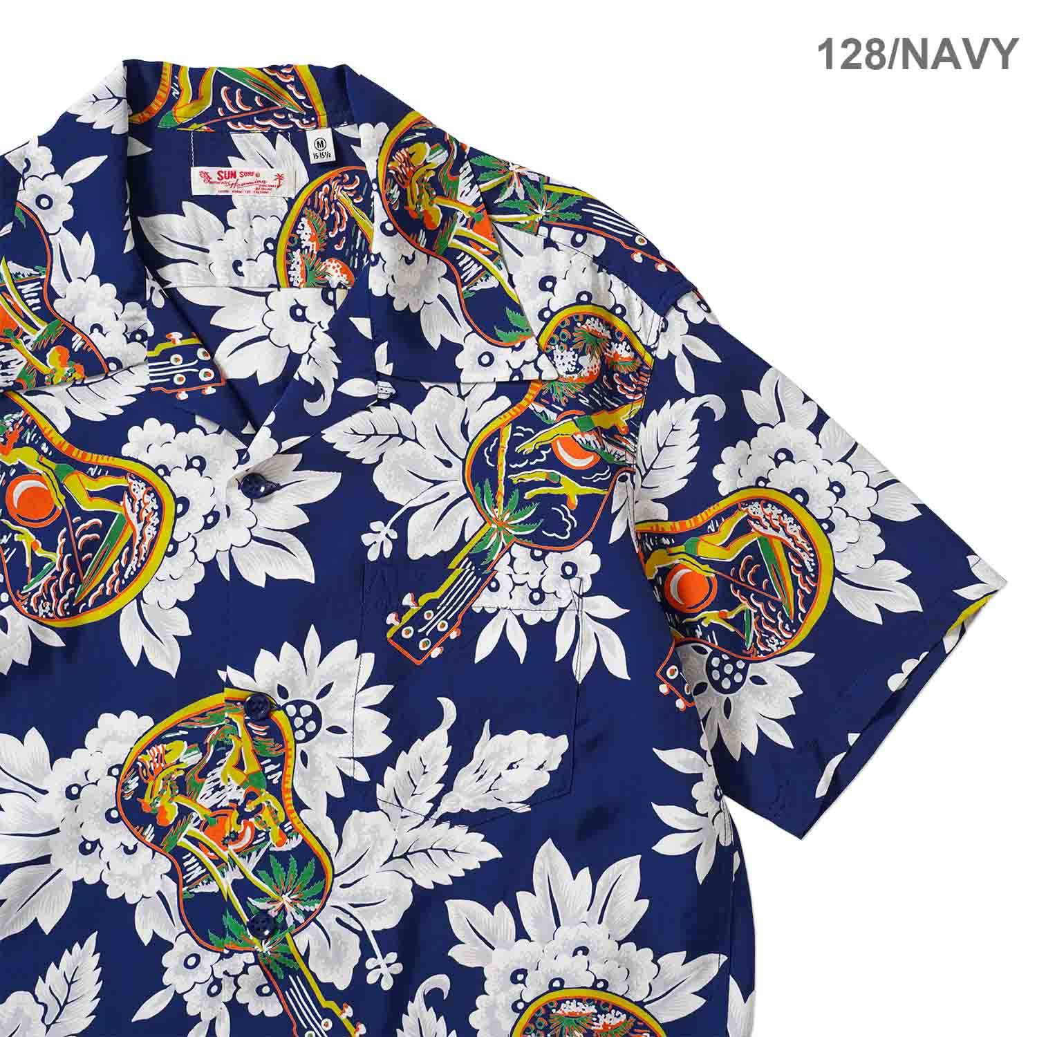 SUN SURF ���󥵡��� Ⱦµ �����ϥ���� RAYON HAWAIIAN SHIRT ��UKULELE MELODY�� SS39613