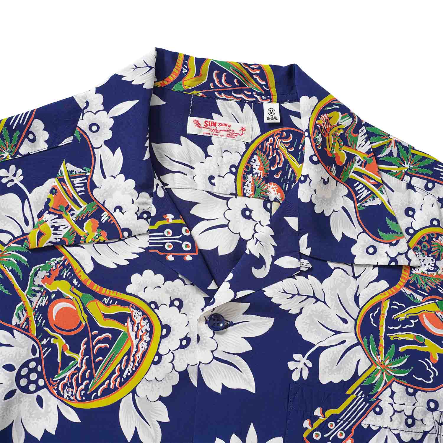 SUN SURF ���󥵡��� Ⱦµ �����ϥ���� RAYON HAWAIIAN SHIRT ��UKULELE MELODY�� SS39613