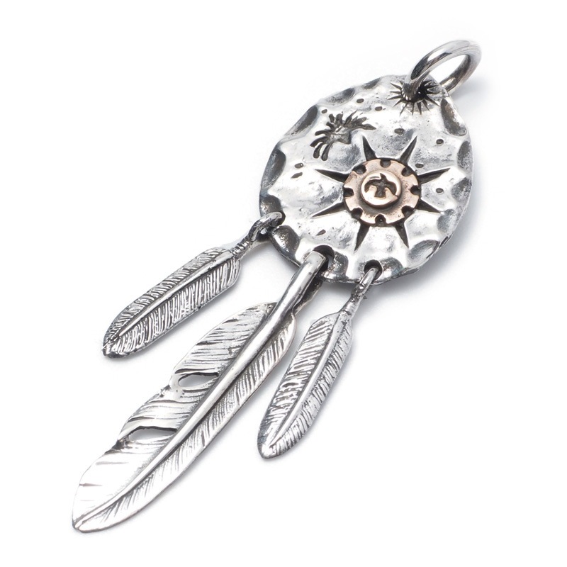 SAADフェザー　ペンダントトップ　太陽神　サンシンボル　シルバー925 ZERO OnlineShop,シルバーアクセサリー,ペンダントトップ | ろーぐす