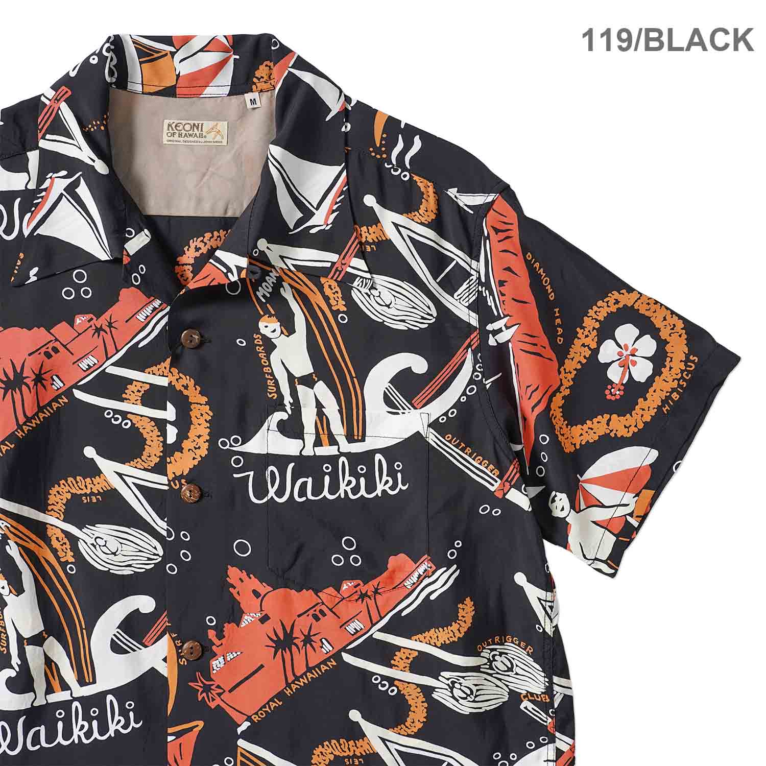 SUN SURF ���󥵡��� Ⱦµ �����ϥ���� KEONI OF HAWAII ��WAIKIKI SAND�� by JOHN MEIGS SS39741