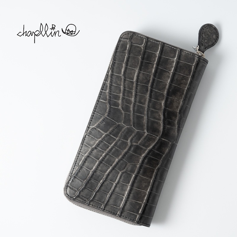 chapllin åץ 󥰥å  CROCODILE LEATHER LONG WALLET CPW-RZ-CR-SUMI