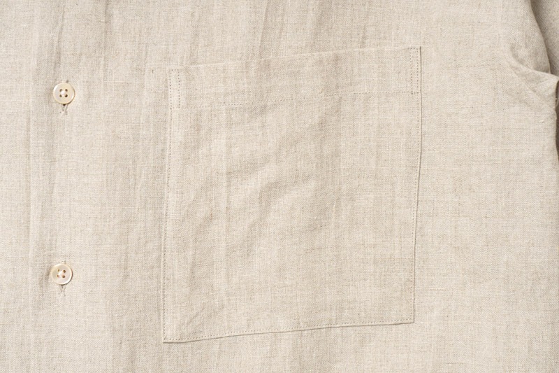 MR.OLIVE �ߥ��������꡼�� Ⱦµ ����� "FRENCH LINEN WASHABLE / OPEN COLLAR SHIRT" M251141