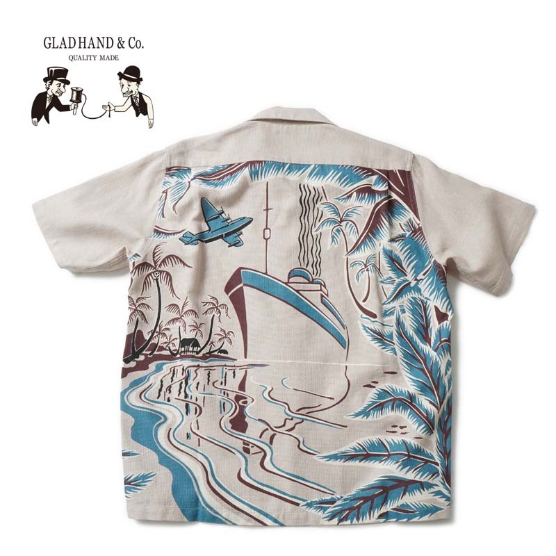 GLAD HAND åɥϥ Ⱦµ  "TROPICAL - S/S BACK PANEL SHIRTS" BYGH5113