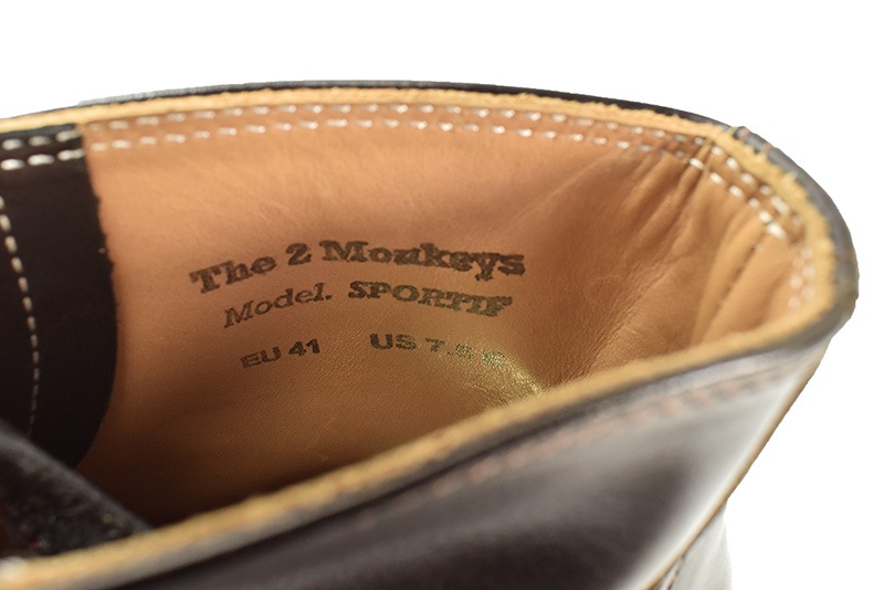 The 2 Monkeys �� �ġ���󥭡��� �� �֡��� ��The 2 Monkeys Sportif Black Calf�� TM72924