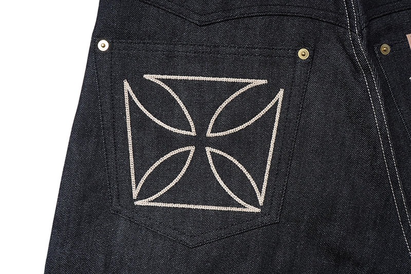 GANGSTERVILLE 󥰥ӥ ǥ˥ѥ  THUG - WIDE DENIM IRON CROSS  GSV9904