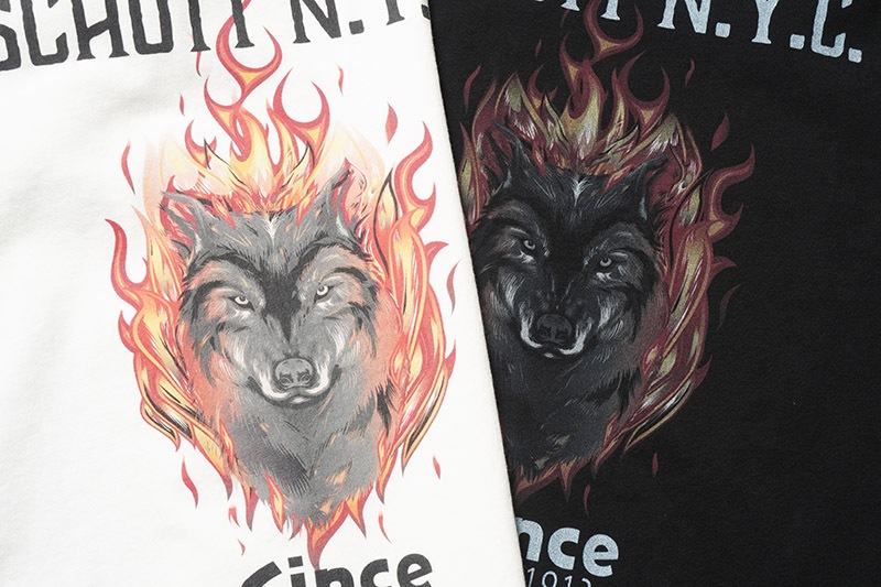 Schott ����å� Ⱦµ�ԥ���� "T-SHIRT FIREWOLF" 782-5134020