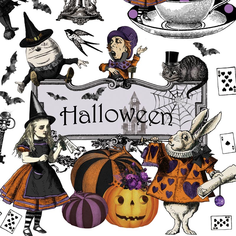 ž�̻� ��Alice Halloween Wonderland-���ꥹ �ϥ������� ���������ɡ� A3
