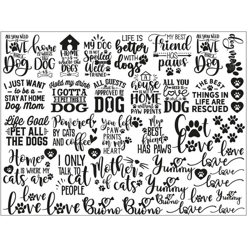 ž�̻� ��Dog&Cat Word-�ɥå�&����åȥ�ɡ� A4