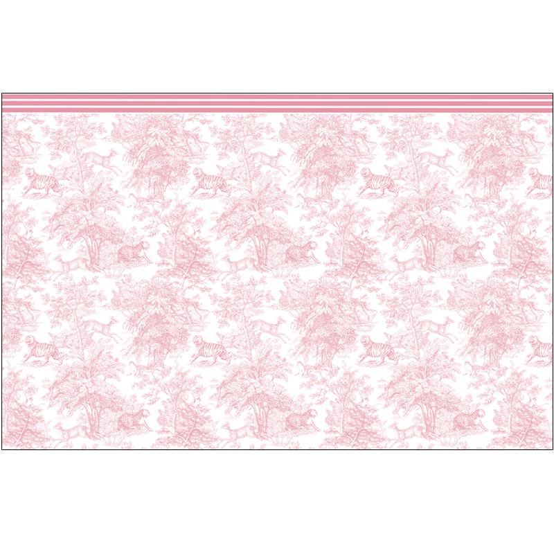 ž�̻� ��Toile de Jouy Tigre/Pink-�ȥ��ɥ��奤��������/�ԥ󥯡�A3