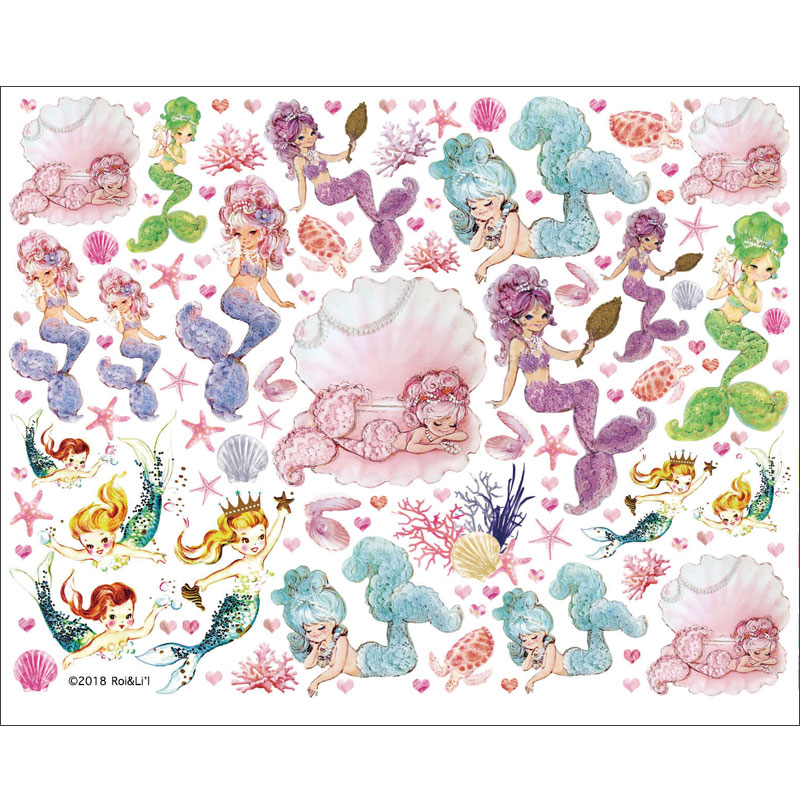 ���饹��ž�̻� ��Vintage Little Mermaid-������ơ�����ȥ�ޡ��ᥤ�ɡ� ���饹������ A4