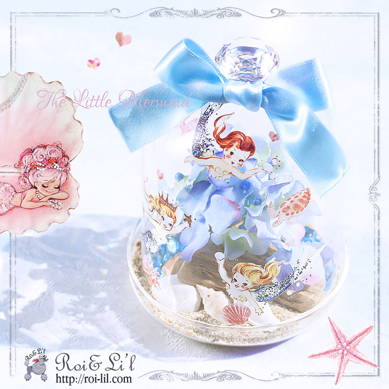 ���饹��ž�̻� ��Vintage Little Mermaid-������ơ�����ȥ�ޡ��ᥤ�ɡ� ���饹������ A4