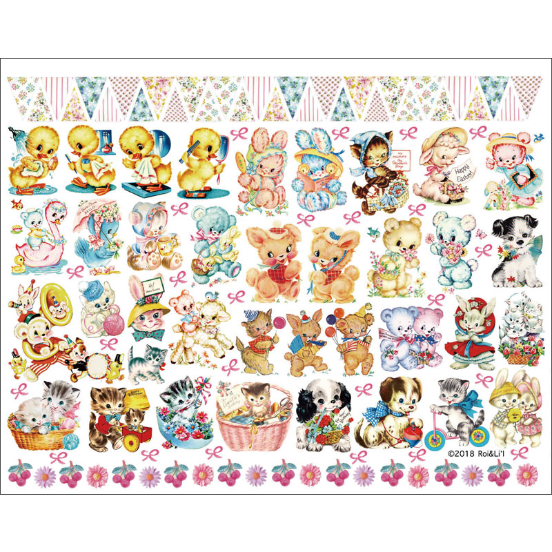 ���饹��ž�̻� ��Vintage Animals-������ơ��� ���˥ޥ륺�� ���饹������ A4