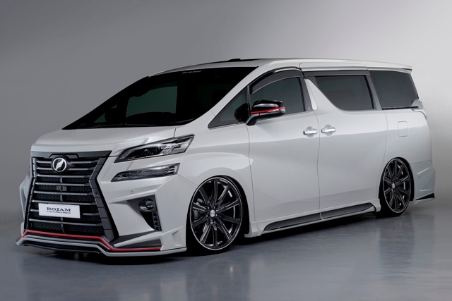 ROJAM IRT GENIK ヴェルファイア 30系 前期 Z・ZA・ZR・Z-G・ZA-G・ZR-G・X・V・VL・ExecutiveLounge フロントバンパー・リアバンパー LEDレスVer.セット　PCS/DRCC対応アタッチメント付属