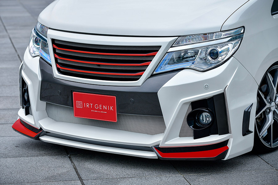 ROJAM IRT GENIK セレナ C26 後期 フロントバンパースポイラー