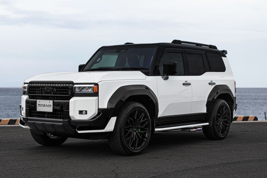 【特別先行販売】ROJAM ランドクルーザー 250系 フロントコーナースポイラー・フロントセンタースポイラー・リアコーナースポイラー・リアセンタースポイラー エアロパーツ 4点セット