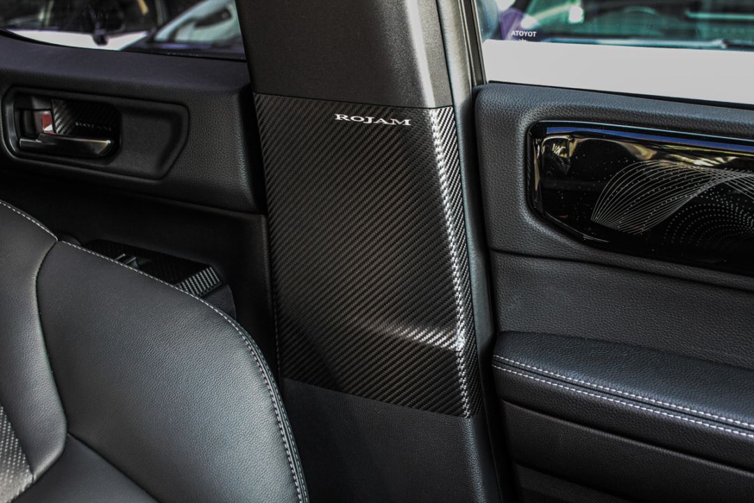 ROJAM カーボンデカール シートベルトバックル 2点セット ランドクルーザー 250用